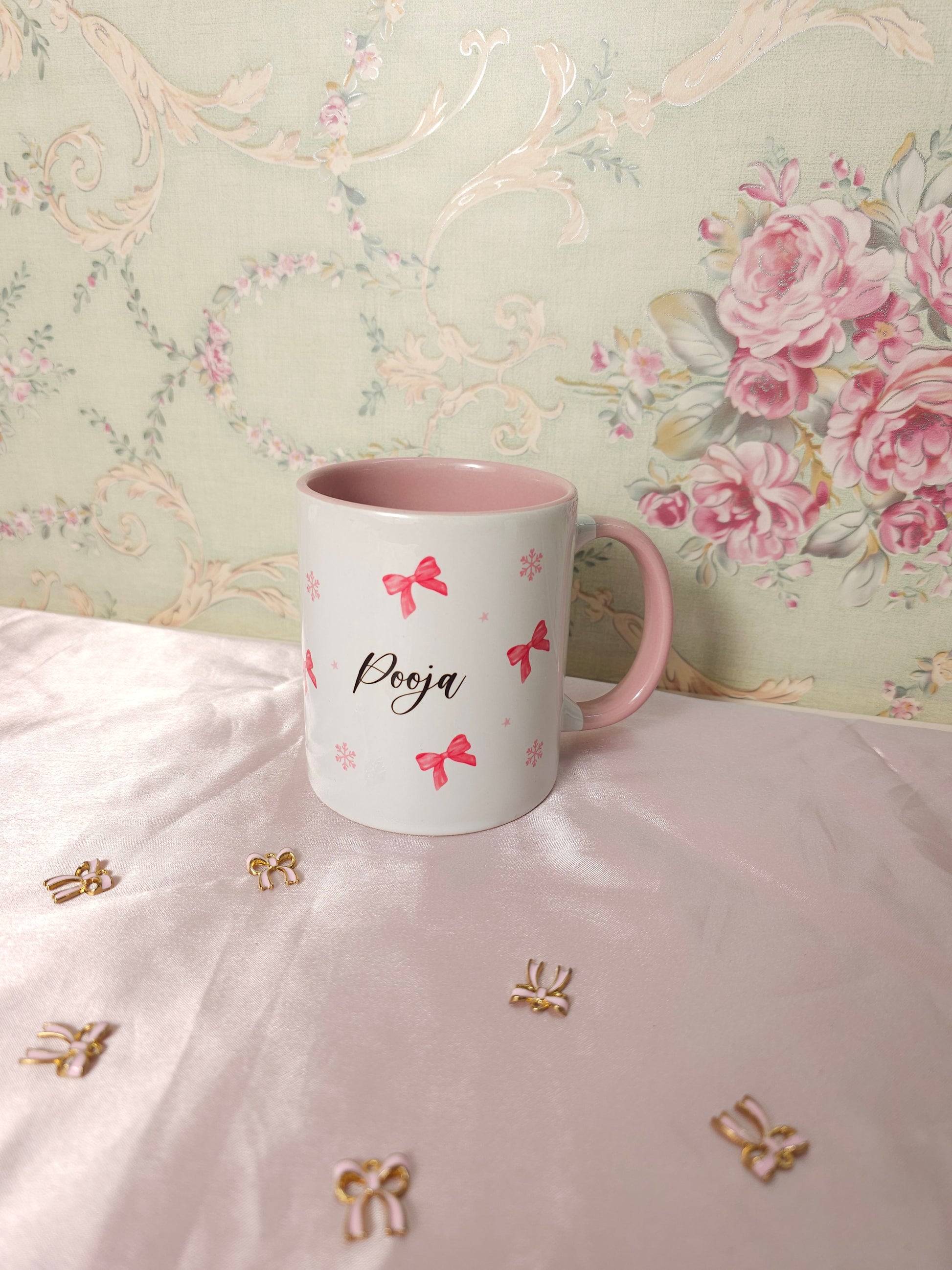 Bow Mugs personalized