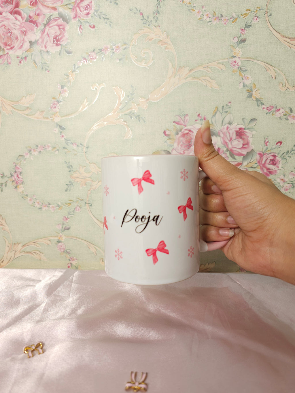 Bow Mugs personalized