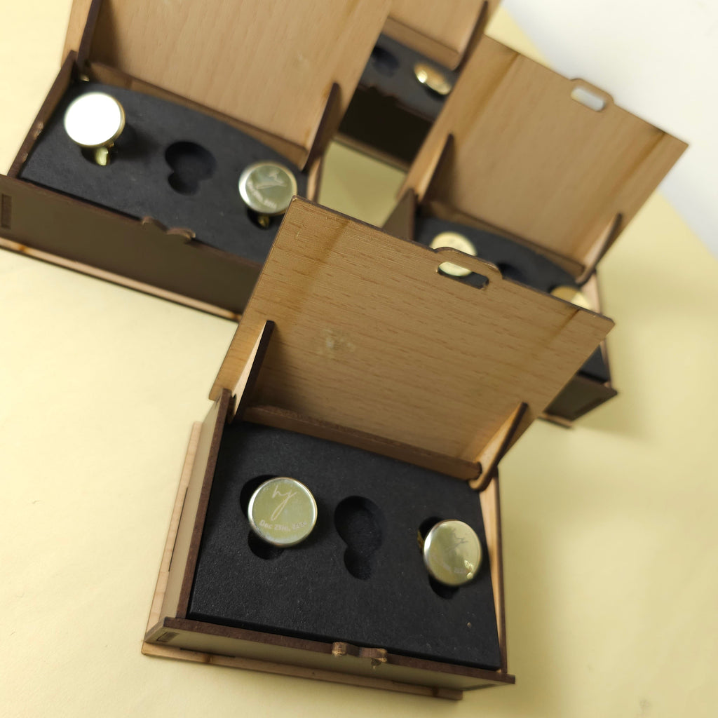 Wedding Logo groomsman cufflinks