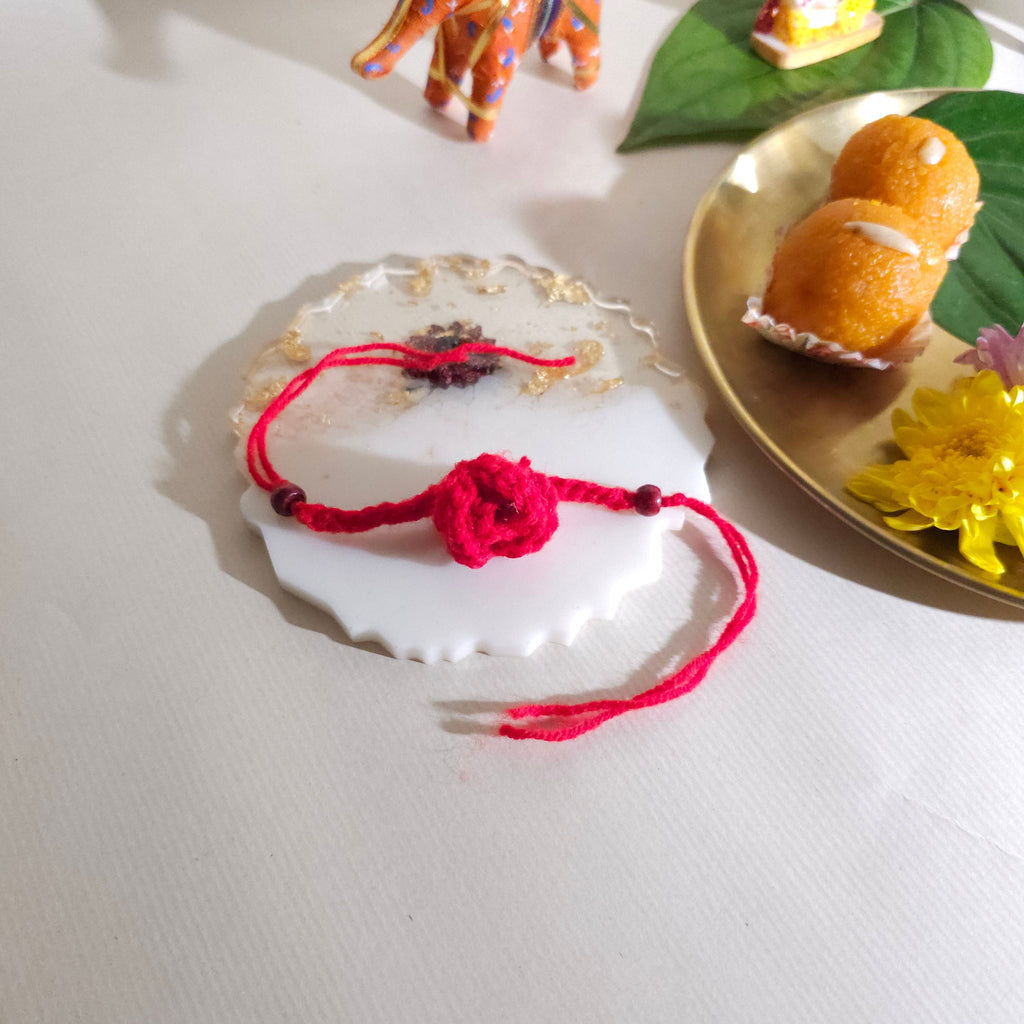 Rose Crochet Rakhi