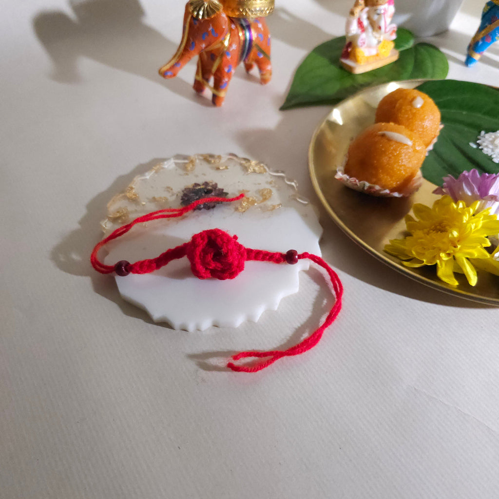 Rose Crochet Rakhi