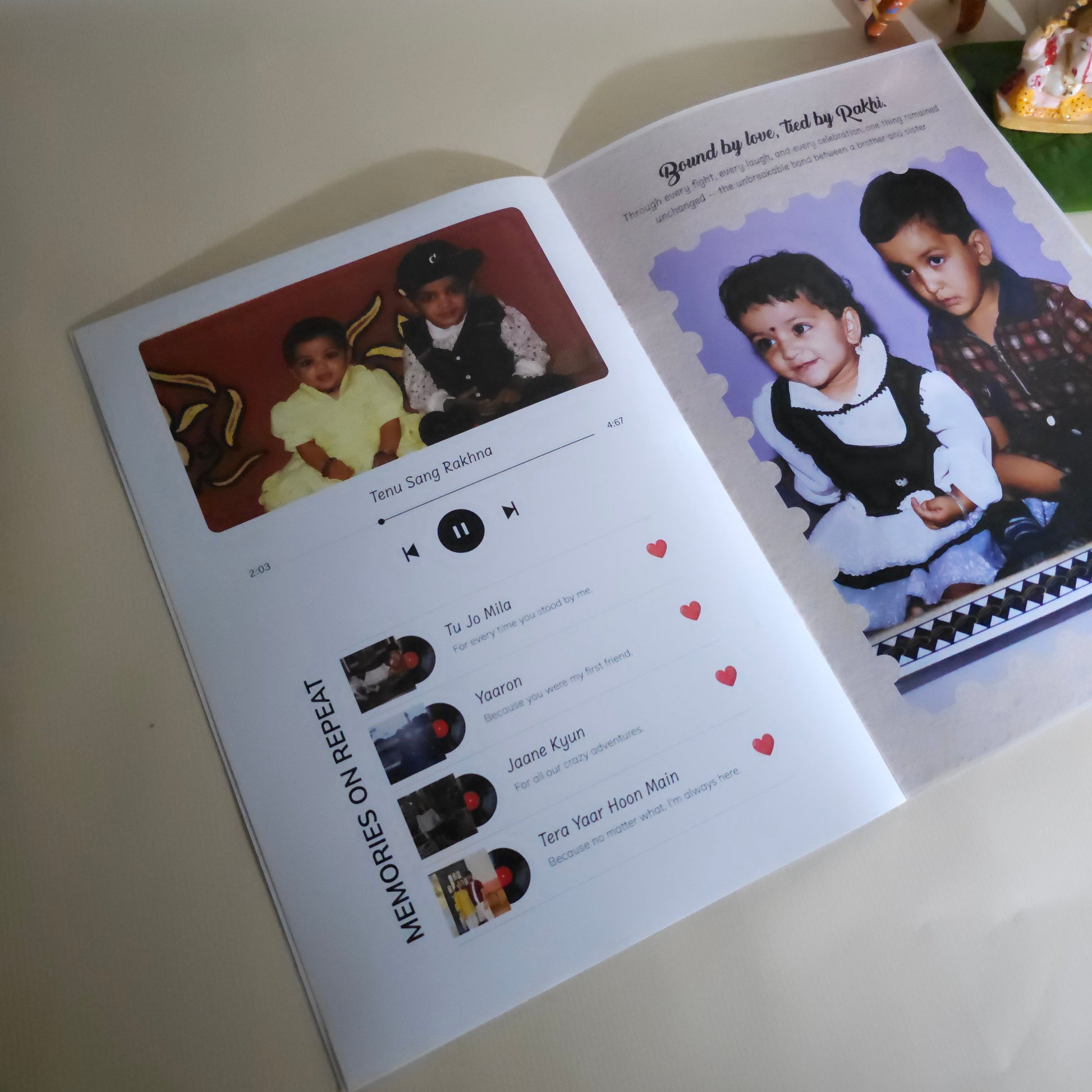 Rakhi personalised Magazine.