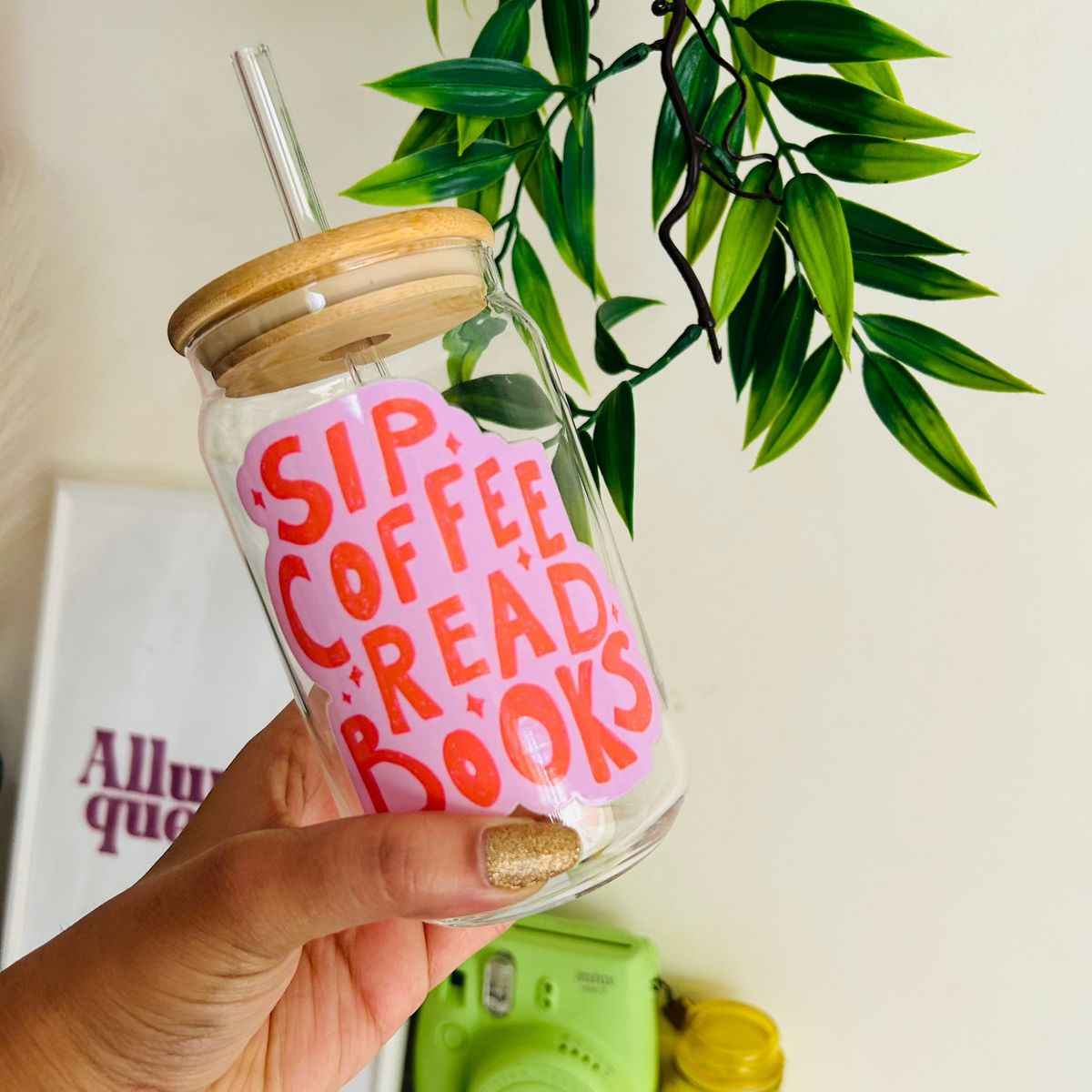 Sip coffee read Books Sipper