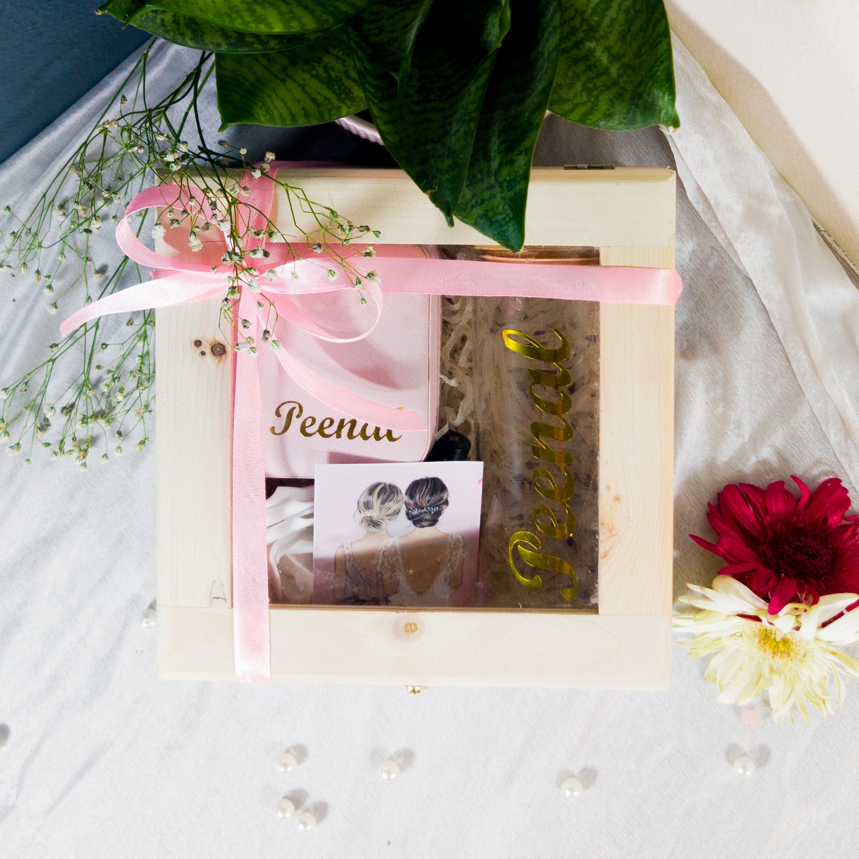 Ethereal Elegance Wooden Hamper
