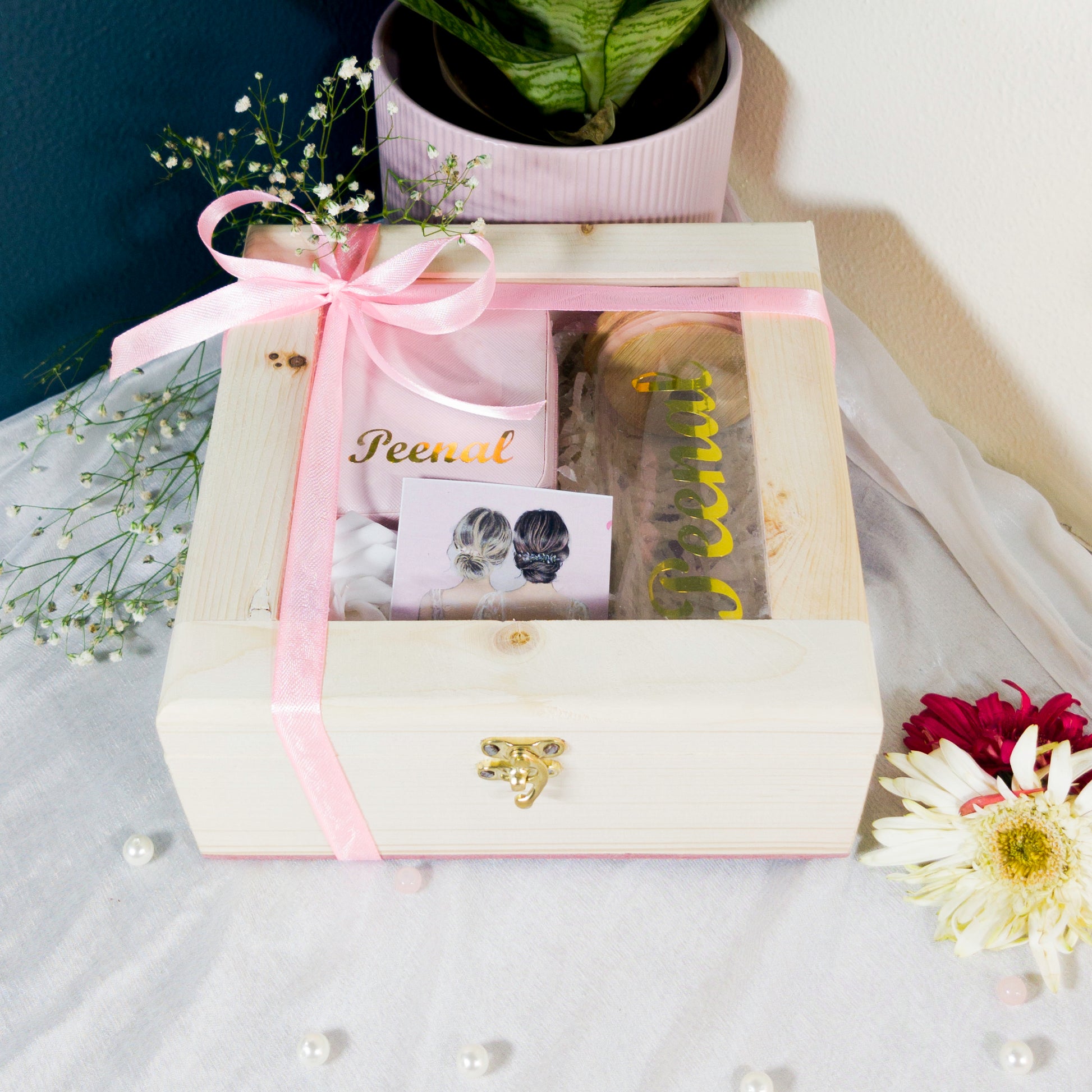 Ethereal Elegance Wooden Hamper