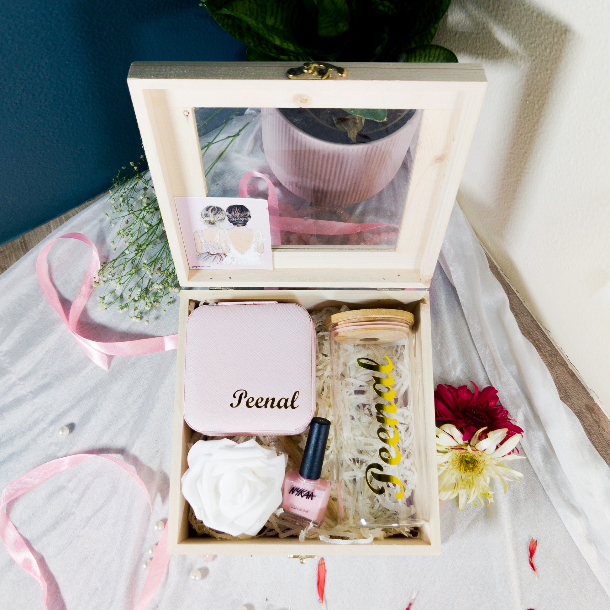 Ethereal Elegance Wooden Hamper