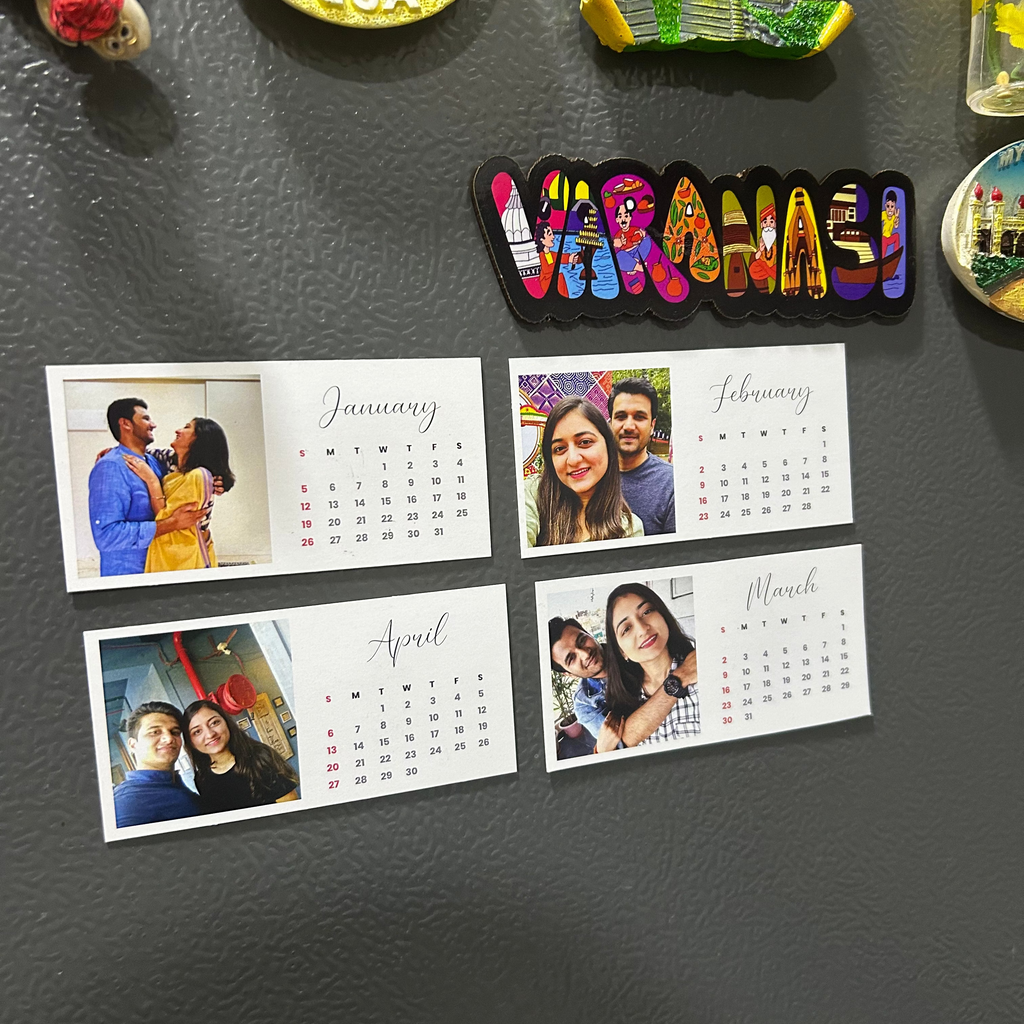 Fridge Magnet 12-Month Calendar