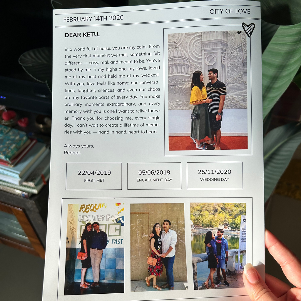Valentine Newspaper